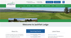 Desktop Screenshot of jackfishlodge.com